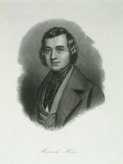 Portrait du poète Heinrich Heine 1797-1856, 1842 - August Weger