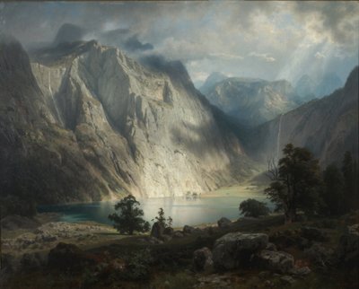Obersee près de Berchtesgaden - August Wilhelm Leu