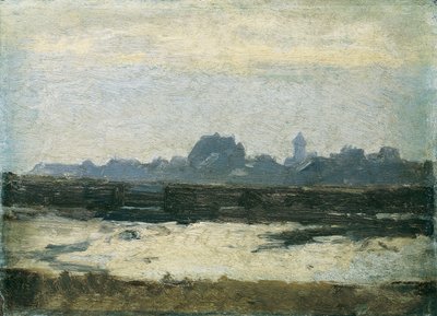 Vue sur une ville - August von Pettenkofen