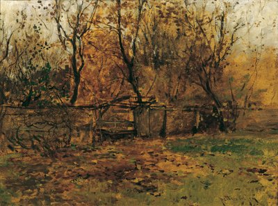 Le jardin du peintre Franz von Lenbach à Munich - August von Pettenkofen