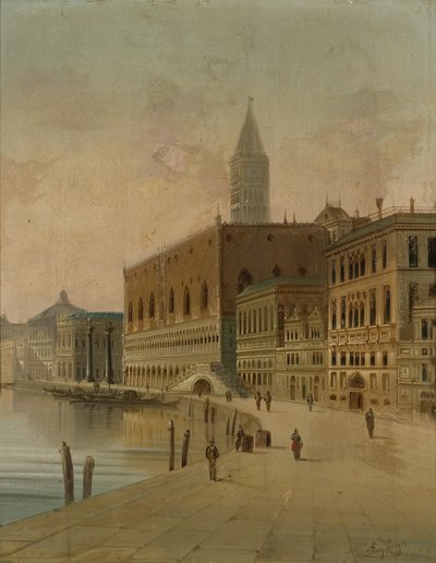 Riva dei Schiavoni Venise - August von Siegen