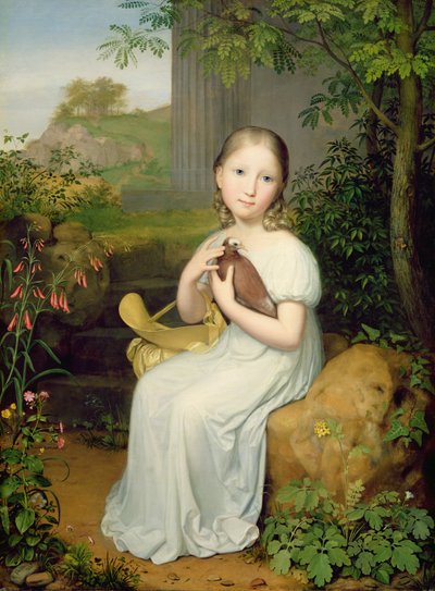 Portrait de la comtesse Louise Bose enfant, 1820 - August von der Embde