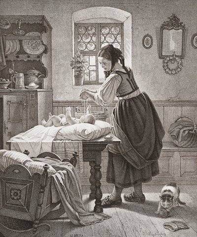 La toilette. Soins aux enfants au XIXe siècle - Augusta Ludwig