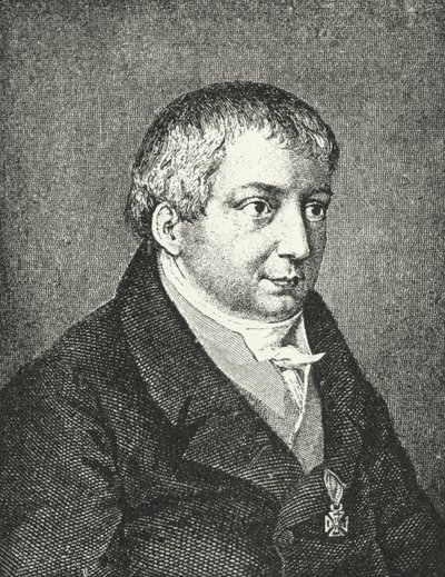 Friedrich Schlegel, poète allemand (gravure) - Augusta von Buttlar