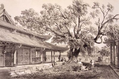 Le temple de Bouddha dans les faubourgs de Honan à Canton, planche 24 de 
