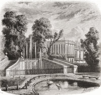 Le Petit Trianon à Versailles, France, 19ème siècle - Auguste Allonge