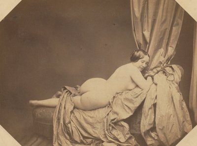 Nu Académique, Allongé sur un Canapé - Auguste Belloc