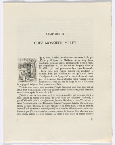 Frédéric Mistral: Mémoires et Recits by Frédéric Mistral: woman and man on horse (page 65) - Auguste Brouet