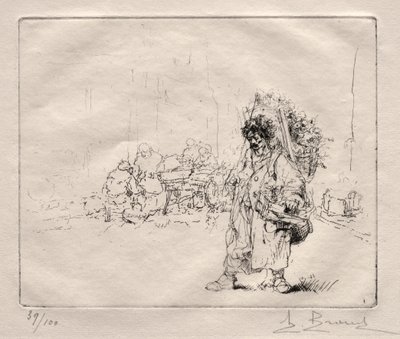 Marchand à la Hotte - Auguste Brouet