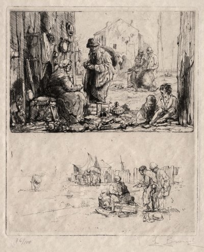 Sur les fortifications à Saint-Ouen - Auguste Brouet