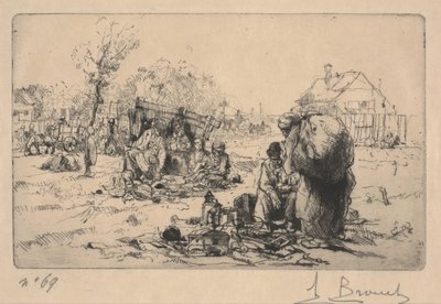 Vendeurs de bric-à-brac - Auguste Brouet