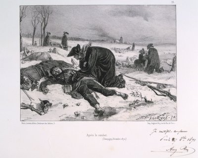 Après la bataille de Champigny, Guerre franco-prussienne, 1870-1871 - Auguste Bry