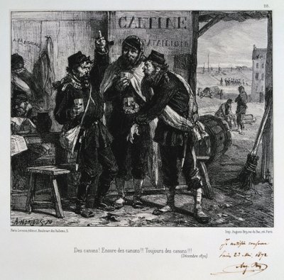 Des canons ! Encore des canons !! Toujours des canons !!! Siège de Paris, décembre 1870, 1872 - Auguste Bry