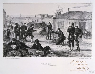 Pendant la garde, Siège de Paris, Guerre franco-prussienne, novembre 1870 - Auguste Bry