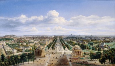 Vue de Paris, prise de l