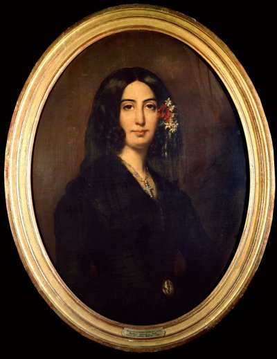Portrait de George Sand (Aurore Dupin, Baronne Dudevant) (1804-1876) en 1832. - Auguste Charpentier