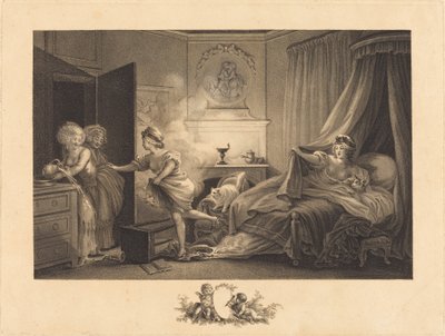 Ma chemise brûle - Auguste Claude Simon Legrand after Jean Honoré Fragonard