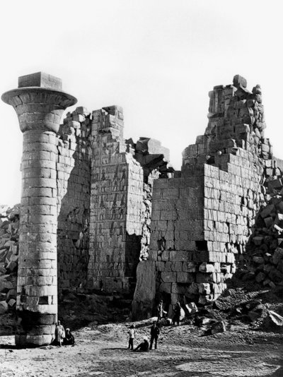 Colonne à Karnak, Égypte, 1893 - Auguste Edouard Mariette