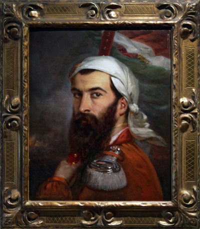 Giuseppe Garibaldi après le combat de Morazzone le 5 août 1848 - Auguste Estienne