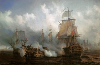 Le Redoutable à la bataille de Trafalgar, 21 octobre - Auguste Etienne Francois Mayer