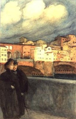 Le Ponte Vecchio, Florence - Auguste Francois Gorguet