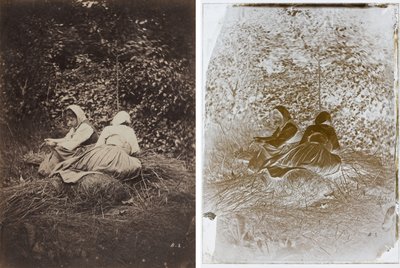 Deux paysannes assises - Auguste Giraudon