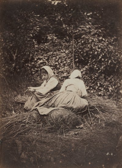 Deux paysannes assises - Auguste Giraudon