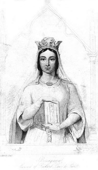 Bérengère de Navarre vers 1164-1230, reine consort de Richard Ier 1157-1199, 1844 - Auguste Hervieu
