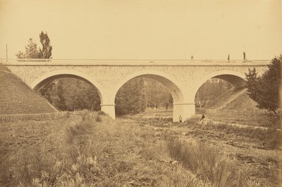 Viaduc sur Le Rhins, Près de Pradines - Auguste Hippolyte Collard