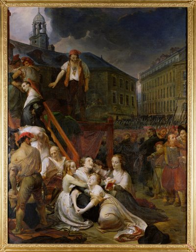 Épisode sur la Place du Bouffay, Nantes, 1793, 1859 - Auguste Hyacinthe Debay