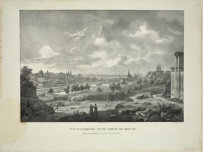Sur la rivière Yauza à Moscou, vers 1830 - Auguste Jean Baptiste Antoine Cadolle