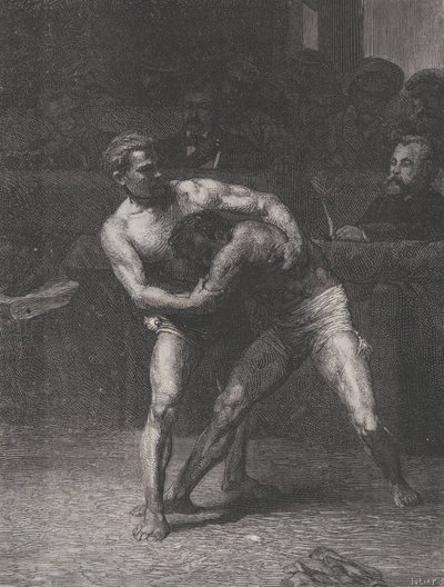 Les Lutteurs, de Le Monde Illustré - Auguste Joliet