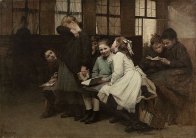 En retenue, vers 1888 (huile sur toile) - Auguste Joseph Trupheme