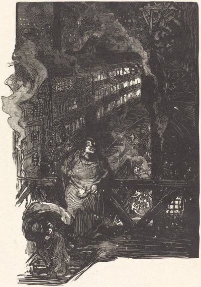 Atelier de magisserie aux Gobelins, publié 1901 - Auguste Lepere