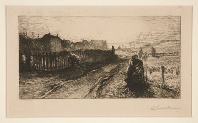 Aux fortifications, Porte de Versailles - Auguste Lepere