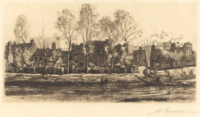 Bords de la Somme à Amiens - Auguste Lepere