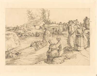 Un enterrement dans le marais Vendéen - Auguste Lepere