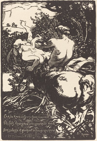 Le centaure, 1896 - Auguste Lepere