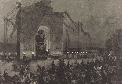 Funérailles de Victor Hugo. La Veillée, 1885 - Auguste Lepere