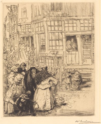 Quartiers juifs à Amsterdam - Auguste Lepere
