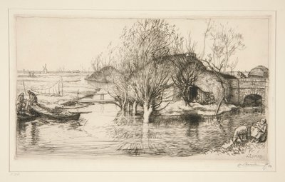 La masure inondée (Vendée) - Auguste Lepere