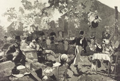 Le Cabaret du Coq de Bruyère au Bois de Meudon, 1888 - Auguste Lepere