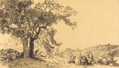 Le Christ au matin des rameaux - Auguste Lepere