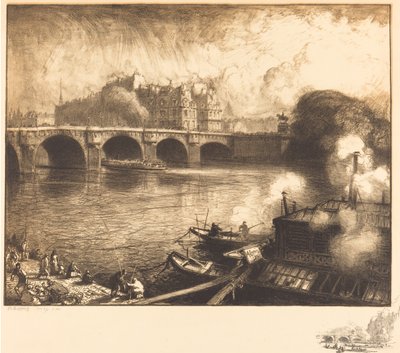 Le Pont Neuf, 1913 - Auguste Lepere