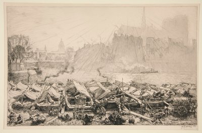 Le marché aux pommes (Paris) - Auguste Lepere