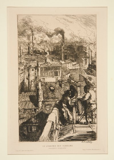 Le quartier des Gobelins - Auguste Lepere