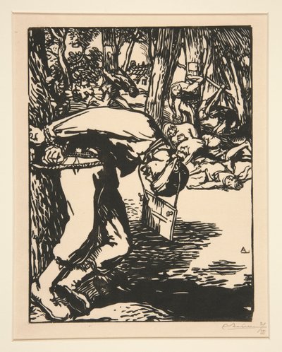 Les Francs-Tireurs, de La Guerre de 1914, première série, no. 11 - Auguste Lepere