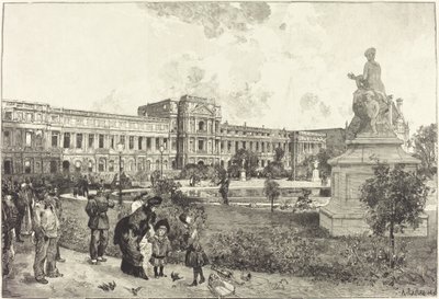Les ruines du Palais des Tuileries avant leur démolition - Auguste Lepere