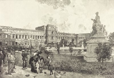 Les ruines du Palais des Tuileries avant leur démolition, 1883 - Auguste Lepere