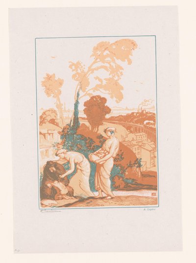 La Musique et la Poésie secourant les Artistes - Auguste Lepere
